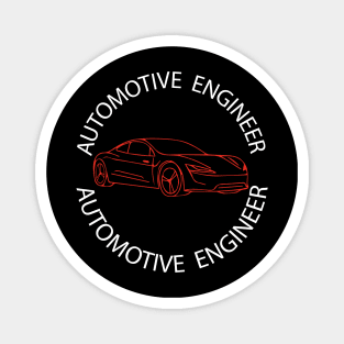 Best design automotive engineers car mechanics Magnet